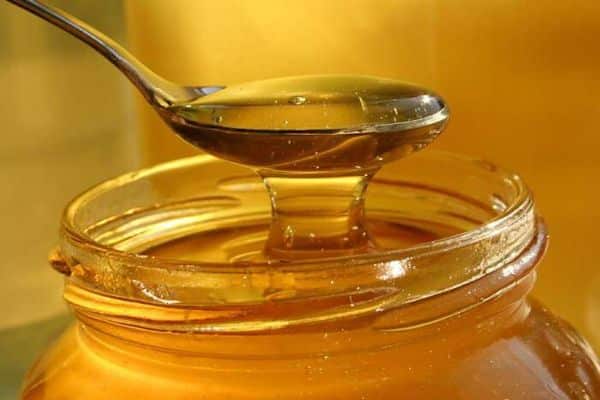 мед с ложкой